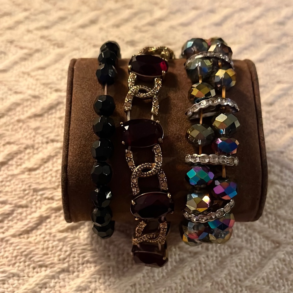 Vintage costumes, jewelry, bracelets, 3pc